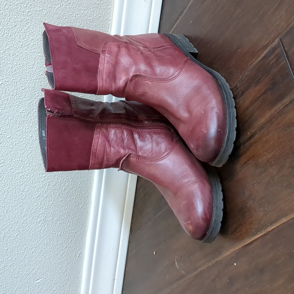 Umberto Raffini red leather Uma boot